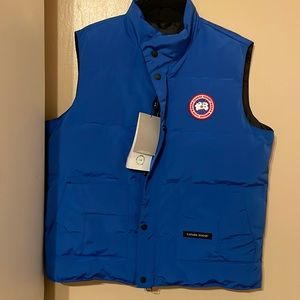 Canada Goose Royal Blue Vest never worn with tags
